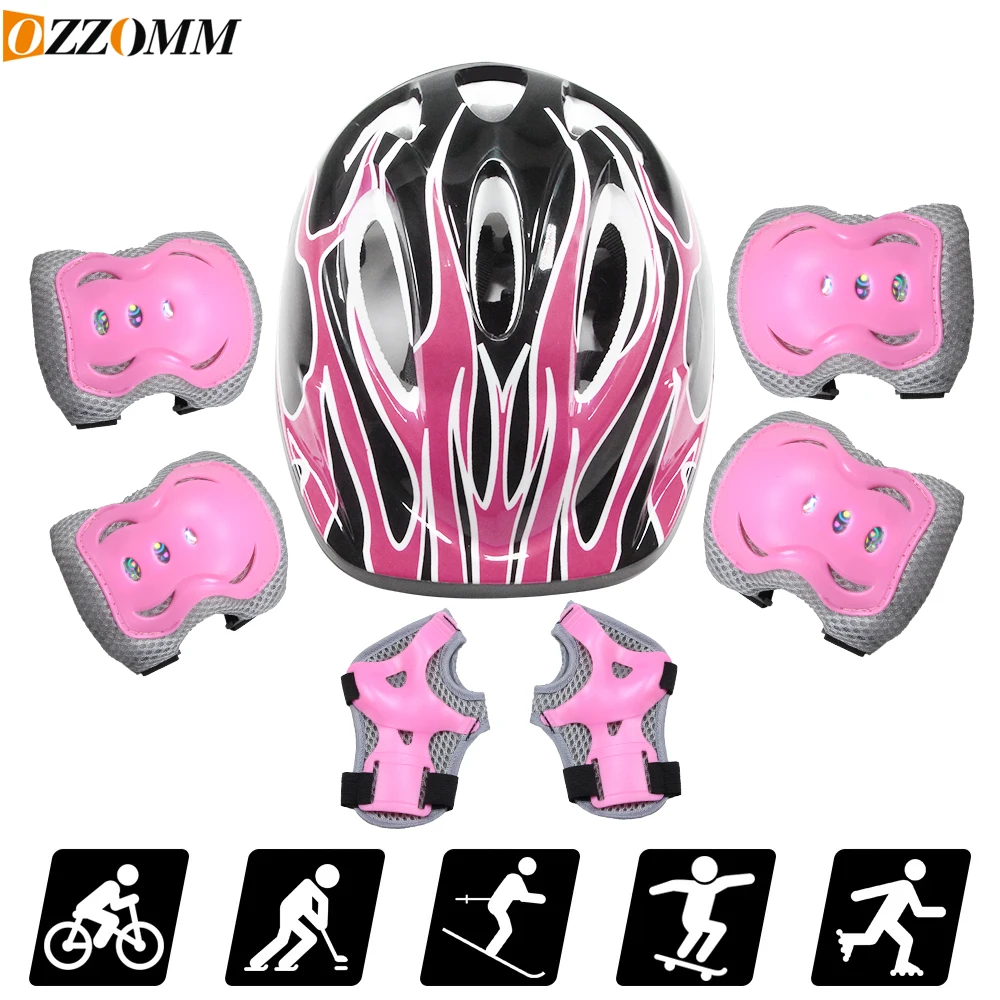 Scooter Helmet Set - Conjunto de 7 Peças: Capacete Infantil,