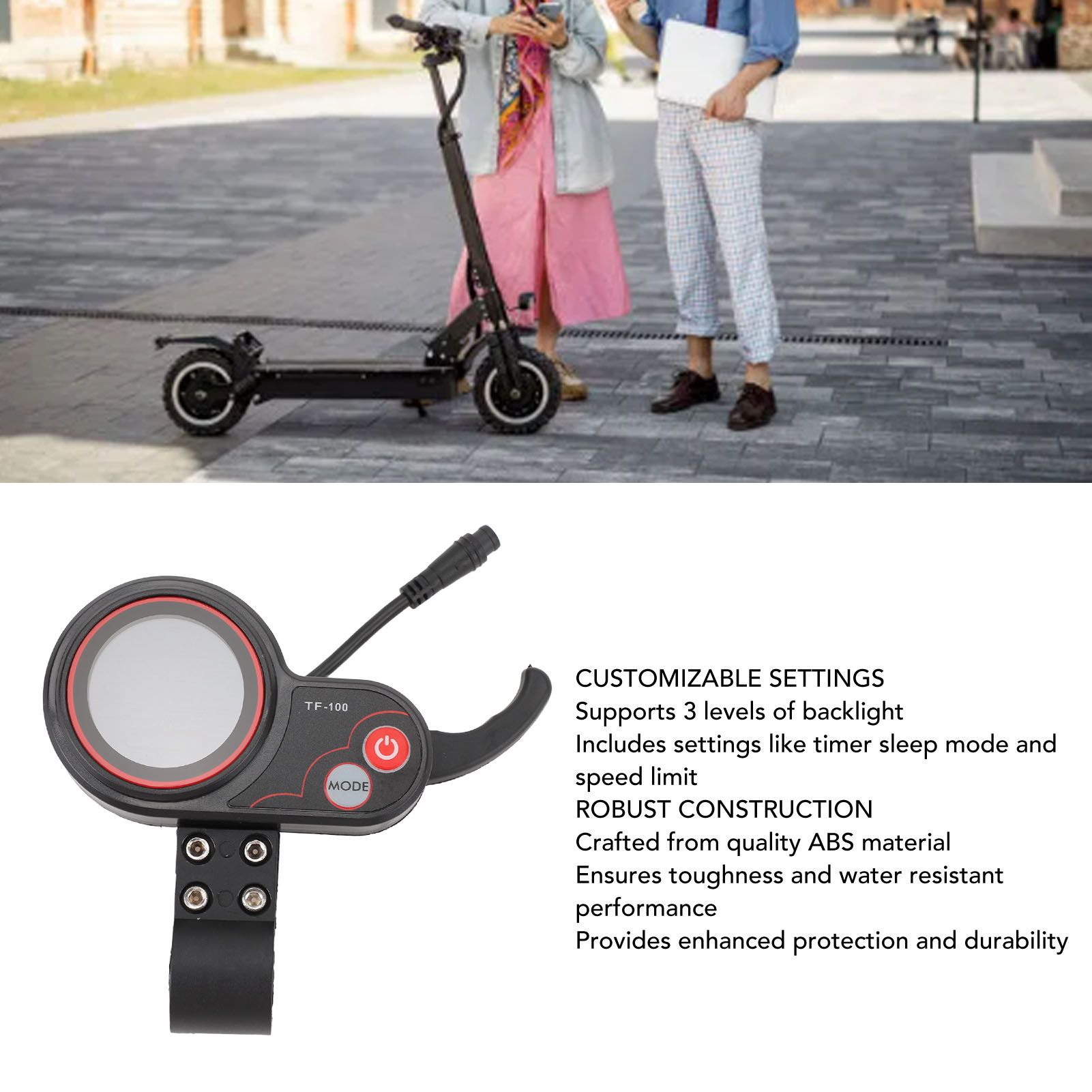Electric Scooter - Painel de Exibição LCD 48V TF