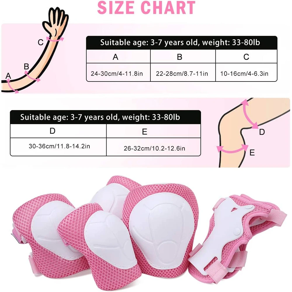7 pçs/set patinação crianças m - Scooter Helmet Set avaliação e preço