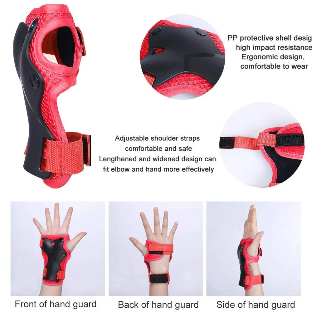 7 pçs/set patinação crianças m - Scooter Helmet Set avaliação e preço