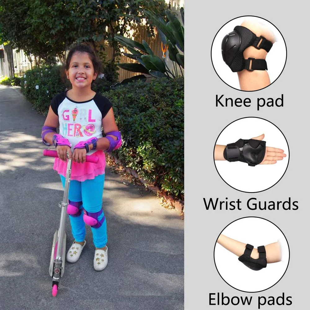 7 pçs/set patinação crianças m - Scooter Helmet Set avaliação e preço