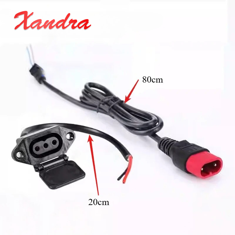 20/80cm seta dourada scooter e - Electric Scooter Charger avaliação e preço